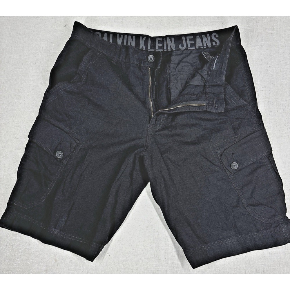 Calvin Klein Men's Shorts Size 34 Black Lightweight Casual Summer‎ Wear